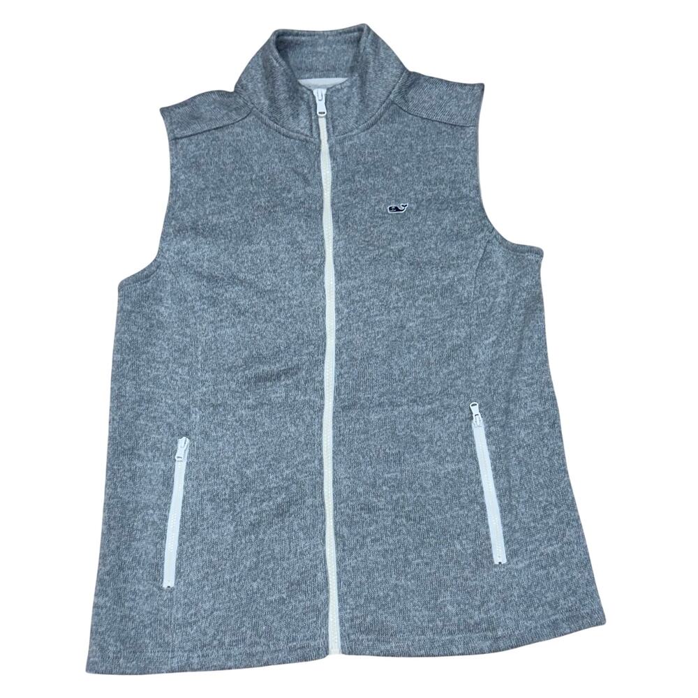 Vineyard Vines sweater fleece vest, Gray XS